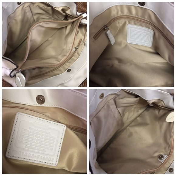 SOLD! COACH Ivory Penelope Large Satchel F14682 - Picture 4 of 8
